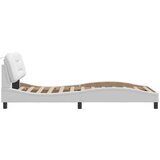  Posteljni okvir brez vzmetnice bel 100x203 cm umetno usnje, (21081786) | Shoptok.si