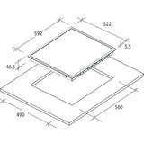 Candy Ugradbena staklokeramička ploča za kuvanje CH64FC | Eponuda.ba