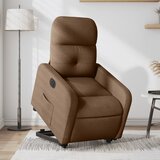 Maison Chic Električni naslanjač - Relax naslanjač s funkcijo vstajanja rjavo blago, (22061682) | Shoptok.si
