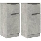  Komode 2 kom siva boja betona 30 x 30 x 70 cm konstruirano drvo | shoptok.hr