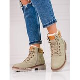 SHELOVET Gray women's trappers Cene