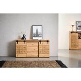 Landscape komoda, črna, barve hrasta | Shoptok.si