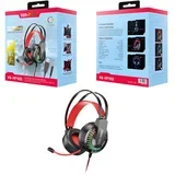 ven - dens slušalice + mikrofon - gaming headset - crna / crvena