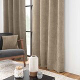 Douceur d intérieur Svetlo rjava zavesa iz šenilje 140x260 cm Leo – | Shoptok.si