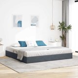  Otomanski krevet s pohranom Tamnosiva 200 x 200 cm Baršun | shoptok.hr
