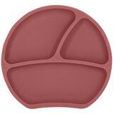 Kindsgut Ciglasti silikonski dječji tanjur 19x20,5 cm Dusky Pink – | shoptok.hr
