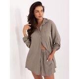 Italy Moda Shirt-MO-KS-9368.98-dark beige | Shoptok.si