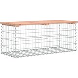 Vrtna klupa s gabionskim dizajnom 103x44x42 cm drvo duglazije | Eponuda.com