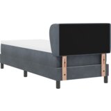 Box Spring Krevet s Madracem Tamno Siva 80x200 cm Baršun | shoptok.hr