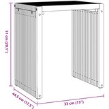  Vrtni bočni stol 3 pcs Smeđa 33 x 44,5 x 51 cm Čvrsto teak drvo | shoptok.hr