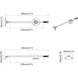  Plinski strut 2 pcs Srebrno 190 mm Željezo | shoptok.hr