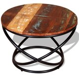  Stolić za kavu od masivnog obnovljenog drva 60 x 60 x 40 cm | shoptok.hr