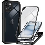 Techsuit ColorVerse 360 Series obostrana zaštitna maska za iPhone 14 – crna | shoptok.hr