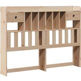 vidaXL Krevet s regalom za knjige bez madraca 150 x 200 cm od borovine | shoptok.hr