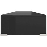 vidaXL Stalak za TV /Monitor Staklo Crna boja 120x30x13 cm | shoptok.hr