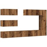  7-dijelni zidni set TV ormarić konstruirano drvo | shoptok.hr