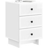  Noćni ormar s ladicama Bijela visokog sjaja 43 x 41 x 66,5 cm | shoptok.hr