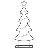vidaXL Kovinsko božično drevesce z stojalom Črna 90 cm Jeklo | Shoptok.si