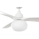 Faro 34363WT-11L - plafonski ventilator OUTWOOD L 1xE27/15W/230V, bela, prečnik 150 cm, WT, IP44 + sa daljinskim upravljačem | Eponuda.com