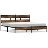  Metalni okvir kreveta bez madraca boja hrasta 200x200 cm | Eponuda.com