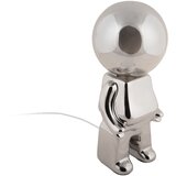 Leitmotiv LED zatemnitvena namizna svetilka v srebrni barvi s steklenim senčilom (višina 27 cm) Ross – | Shoptok.si