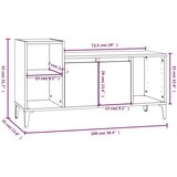 TV omarica bela 100x35x55 cm inženirski les, (20594748) | Shoptok.si
