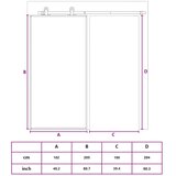  Klizna vrata od stakla ESG i aluminija 102 x 205 cm crna | Eponuda.com