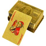Elegant Dollar Banknote Gold Playing Cards Deck 54 Cards | Shoptok.si