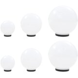 vidaXL 6-dijelni set LED kuglastih svjetiljki 20/30/40 cm PMMA | shoptok.hr