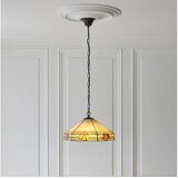 Endon 111989 - Luster na lancu Tiffany NEVADA 3xE27/10W/230V prečnik 40 cm u
