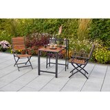 Gardenson Set Zložljivih Vrtnih Stolov Santorin, 2 Kos, Masivno | Shoptok.si