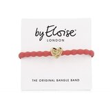 By Eloise London Gold Heart Coral elastika za lase | Shoptok.si