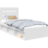  Krevetna konstrukcija Bijelo 100 x 200 cm Čvrsto borovo drvo | shoptok.hr