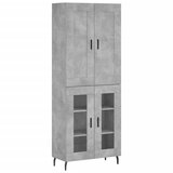  Visoka komoda siva betona 69,5x34x180 cm od konstruiranog drva Slike