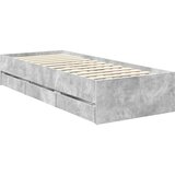  Okvir za krevet s ladicama Betonski sivi 75 x 190 cm - Beton siva 75 x 190 cm | shoptok.hr