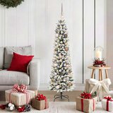 vidaXL Umjetno božićno drvce Bijelo 150 cm PVC i Metal i Plastika | shoptok.hr
