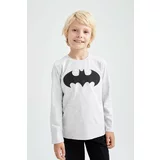 Defacto Regular Fit Batman Licence Long Sleeve T-Shirt