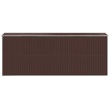  Vrtno spremište tamnosmeđe 192x523x223 cm pocinčani čelik | shoptok.hr