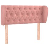  Uzglavlje s ušima ružičasto 103x23x78/88 cm baršunasto | shoptok.hr