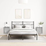  Zidni noćni ormarići 2 kom boja sivog hrasta sonome 38x34x40 cm | Eponuda.com