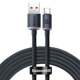 Baseus CRYSTAL KABEL USB NA USB-C, 100W, 1.2M (ČRN) | Shoptok.si