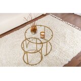 Hanah home aurum - 60, 42 - gold, transparent goldtransparent coffee table set | Eponuda.com