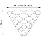  Endon 64302 - Zidno svetlo Tiffany PEARL 1xE14/40W/230V | Eponuda.com