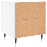  Noćni ormarić bijeli 40 x 35 x 47,5 cm od konstruiranog drva | shoptok.hr