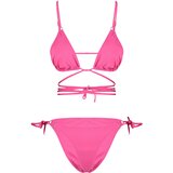 Trendyol Bikini Set - Pink - Plain Cene