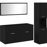  Set namještaja za kupaonicu 3 kom. Crni hrast 90 x 38,5 x 46 cm | shoptok.hr