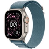 Apple watch ultra 3 gps + cellular 49mm natural titanium case with light blue alpine loop - medium | Eponuda.com
