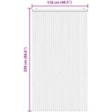  Zavjesa protiv insekata Chenille Siva i crna 118 x 220 cm | shoptok.hr