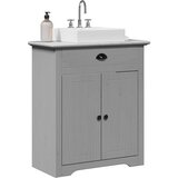 vidaXL Kupaonski ormarić za umivaonik "BODO" sivi 70x35x80 cm | shoptok.hr