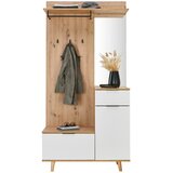 home24 PREDSOBA bela, hrast artisan | Shoptok.si